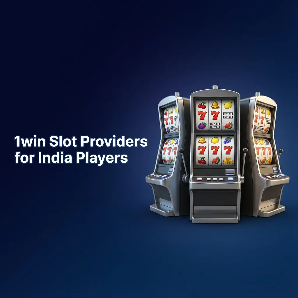 Infographic titled “1win Slot Providers for India” listing major studios like Pragmatic Play, NetEnt, Play’n GO and more.