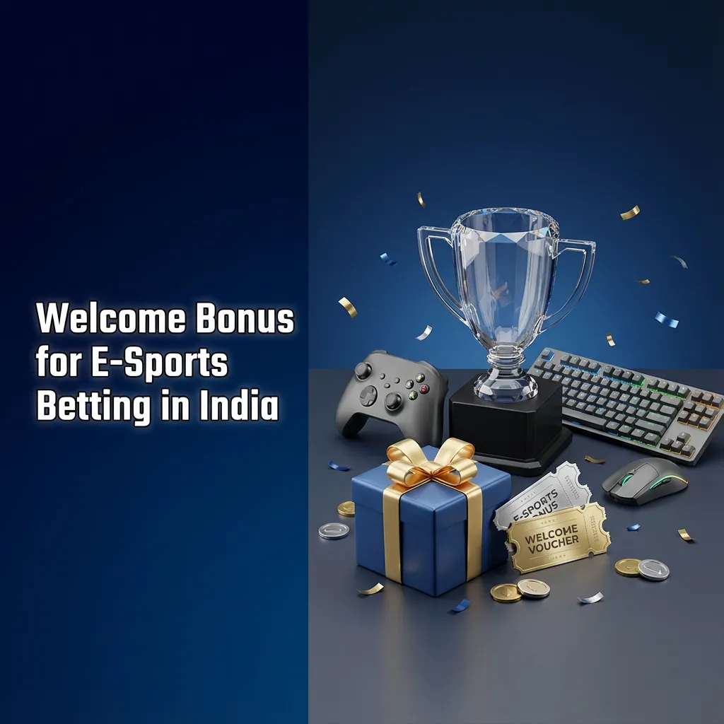 1win India esports welcome bonus banner showing 500% up to ₹75,000 with icons of popular competitive games