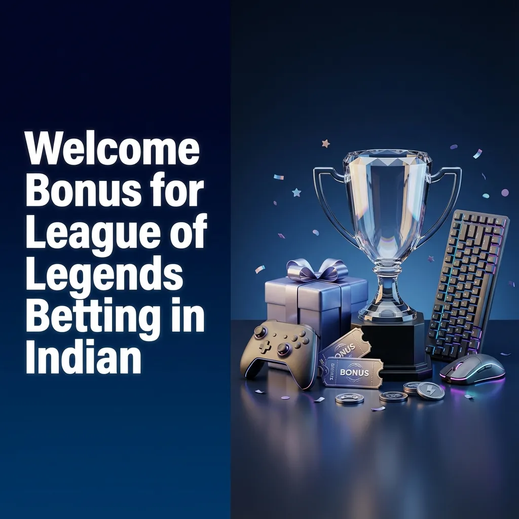 1win India welcome bonus banner showing 500% up to ₹75,000 for new League of Legends betting players