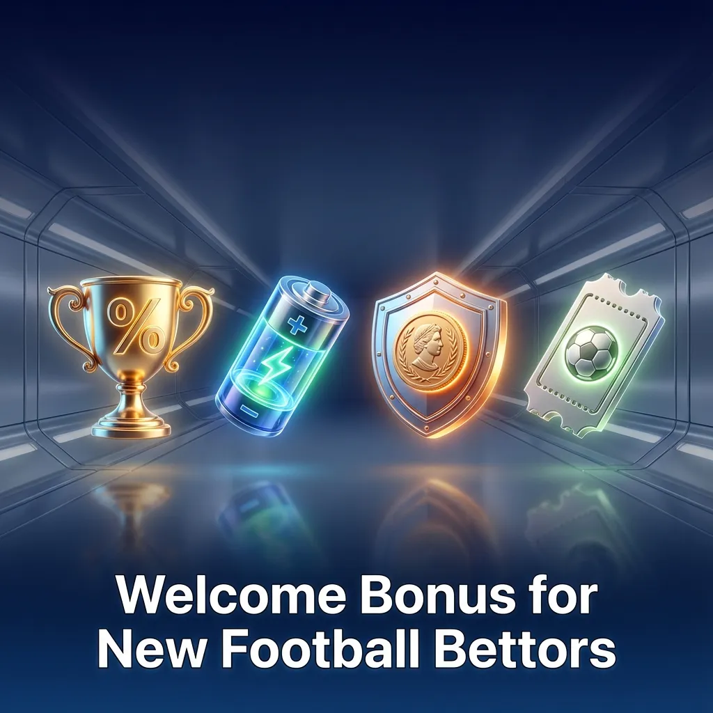 Banner showing “500% up to ₹75,000” welcome bonus for new football bettors with football icons and betting graphics
