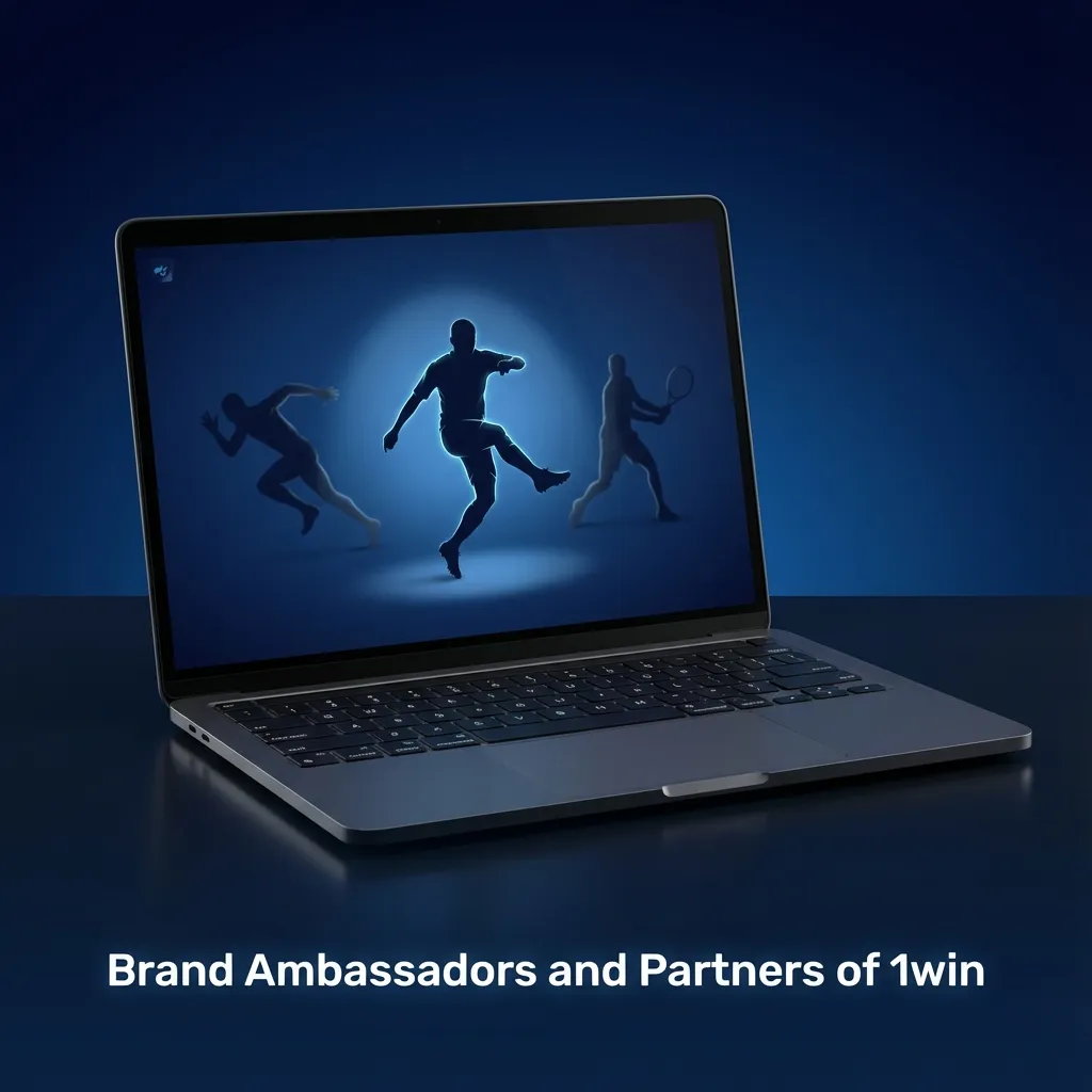 Collage of 1win brand ambassadors and partners from sports, esports, streaming, and cricket promotions