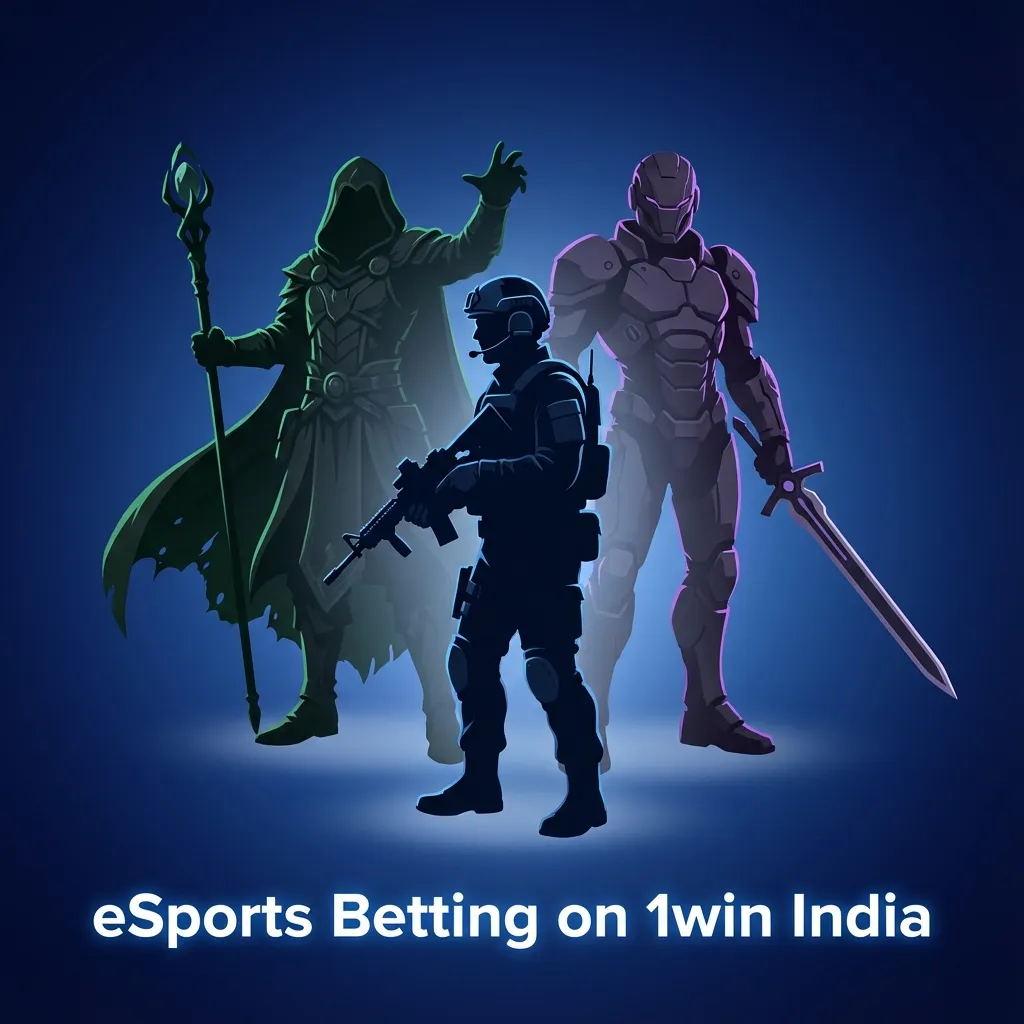 1win India eSports betting page showing Dota 2, CS2, StarCraft and League of Legends match and live betting markets
