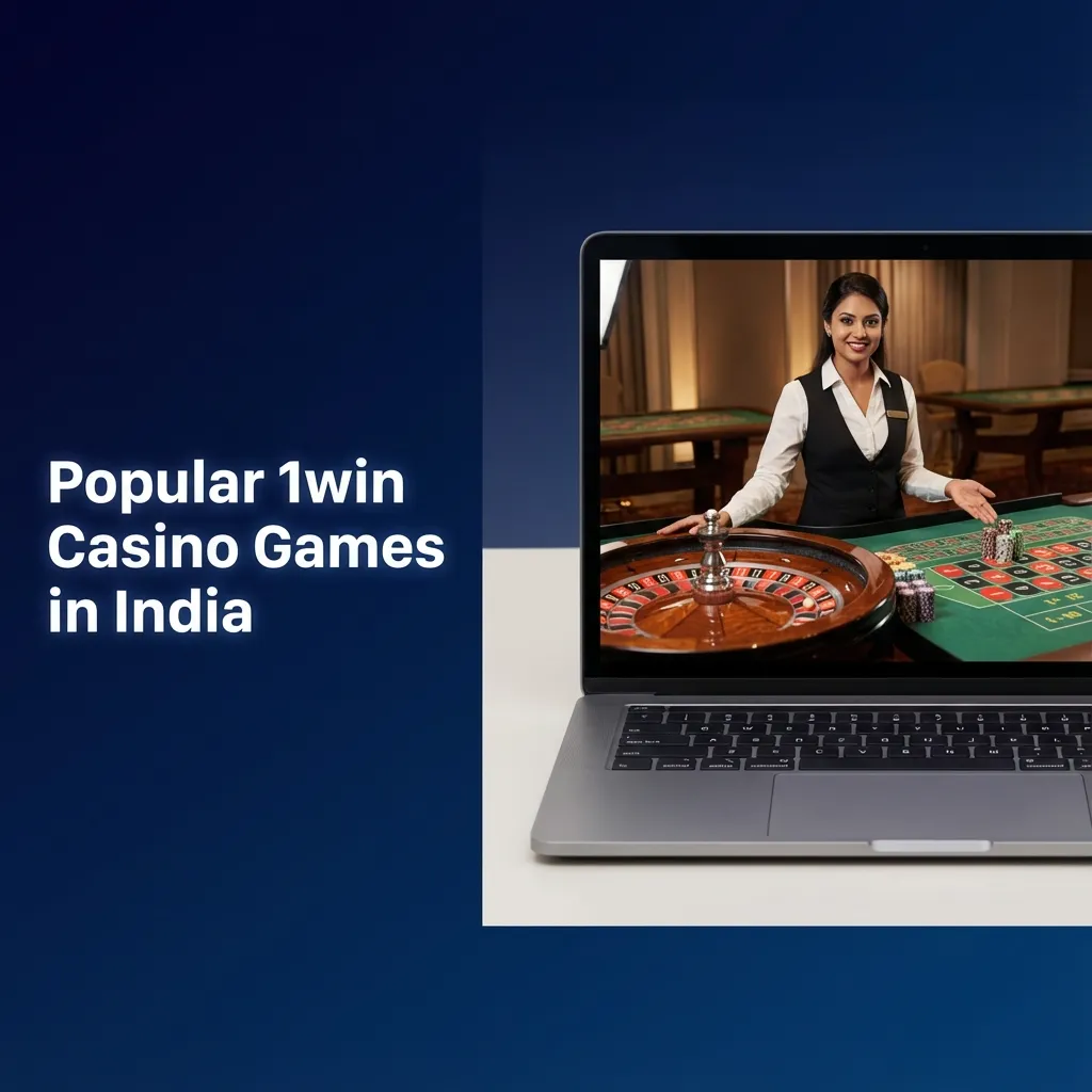 Collage of 1win casino games popular in India, showing slots, live card tables, roulette wheel and crash game interface