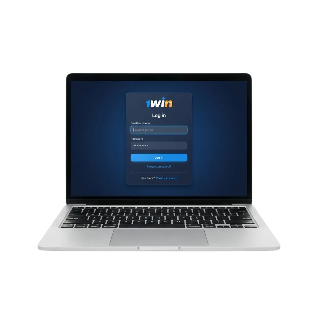 Illustrated guide showing 1win login steps for Indian players via website and mobile app, highlighting security and betting options