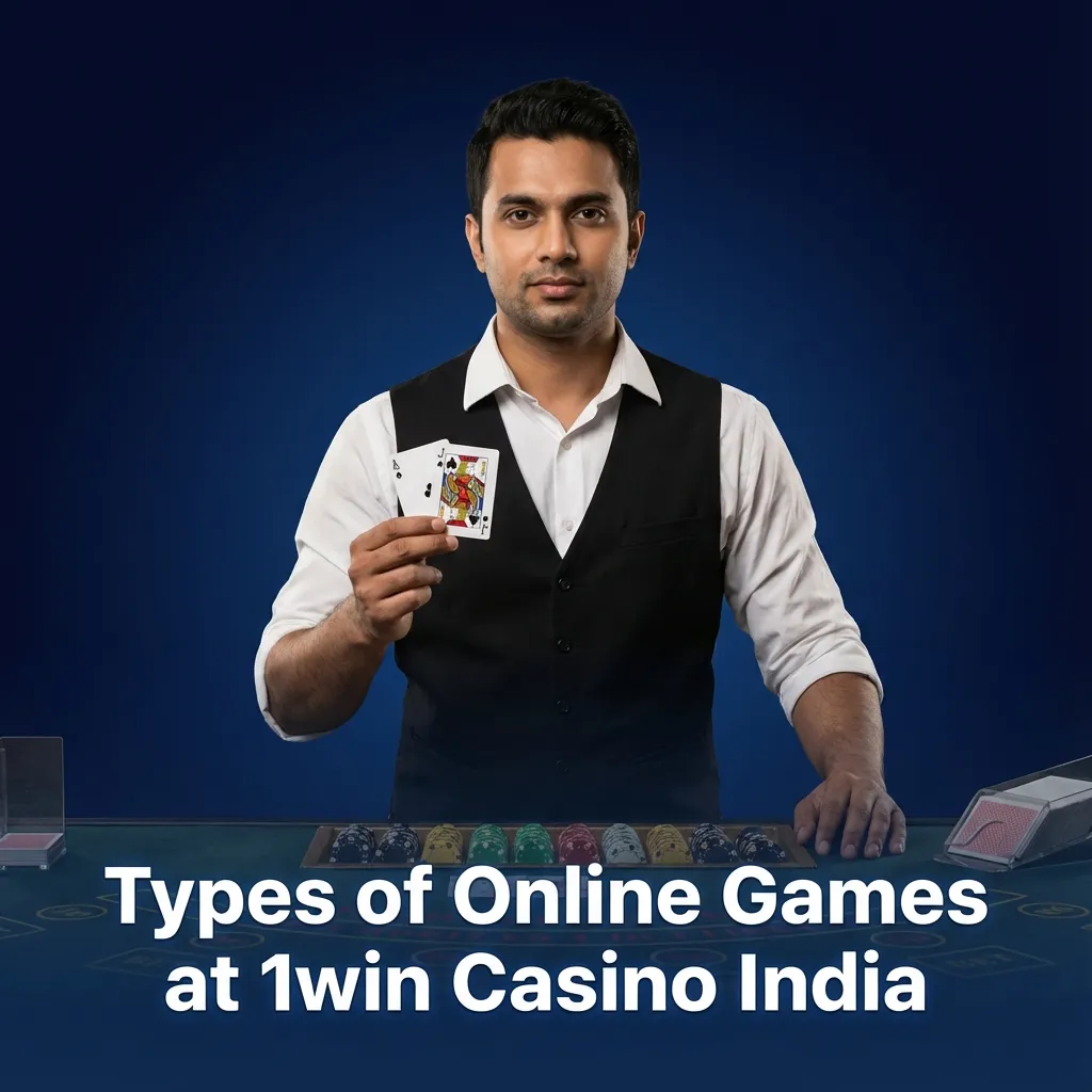 Collage of 1win Casino India games: slots, crash multipliers, roulette wheel, cards, jackpots, and virtual sports icons.