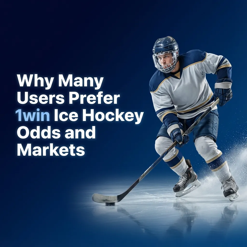 Indian bettor browsing 1win ice hockey page showing leagues, live odds, markets, cash out, INR payments, and mobile interface