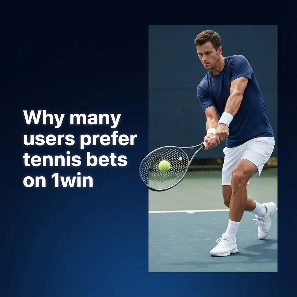 Illustrated 1win tennis betting interface on mobile and desktop, highlighting live odds, cash out, INR support, and detailed stats