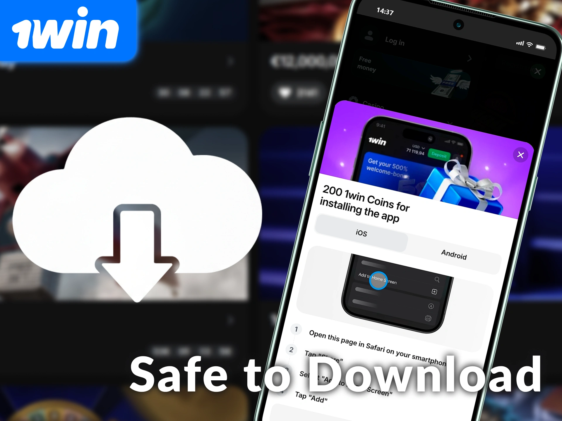 Read why it is secure and safe to Download the 1win App APK.