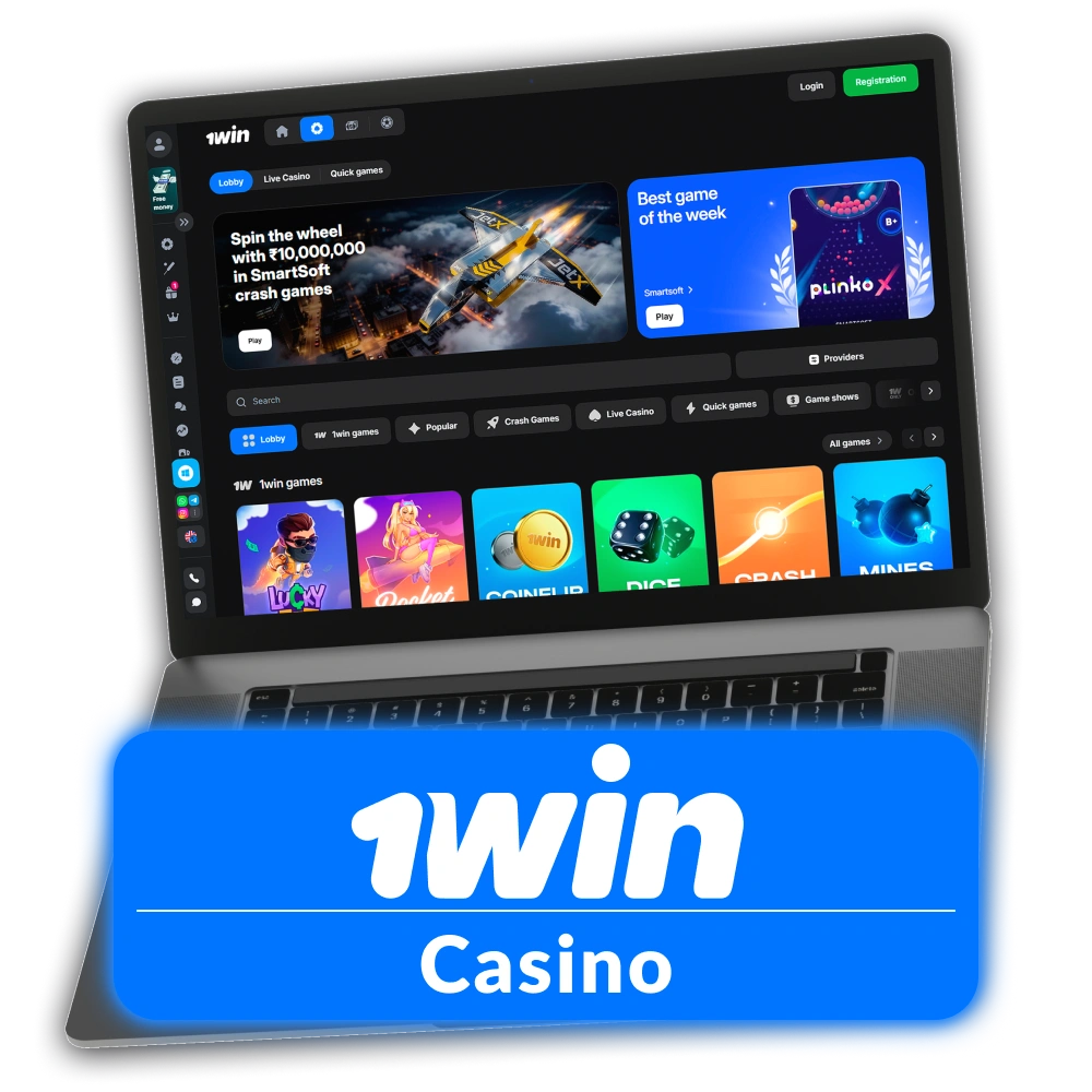 Play exciting Casino games and hit the jackpot at 1win.