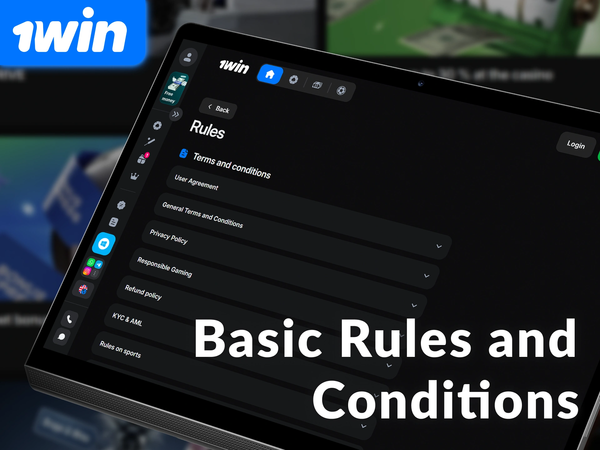 Read the Basic Rules and Conditions on 1win India before playing.
