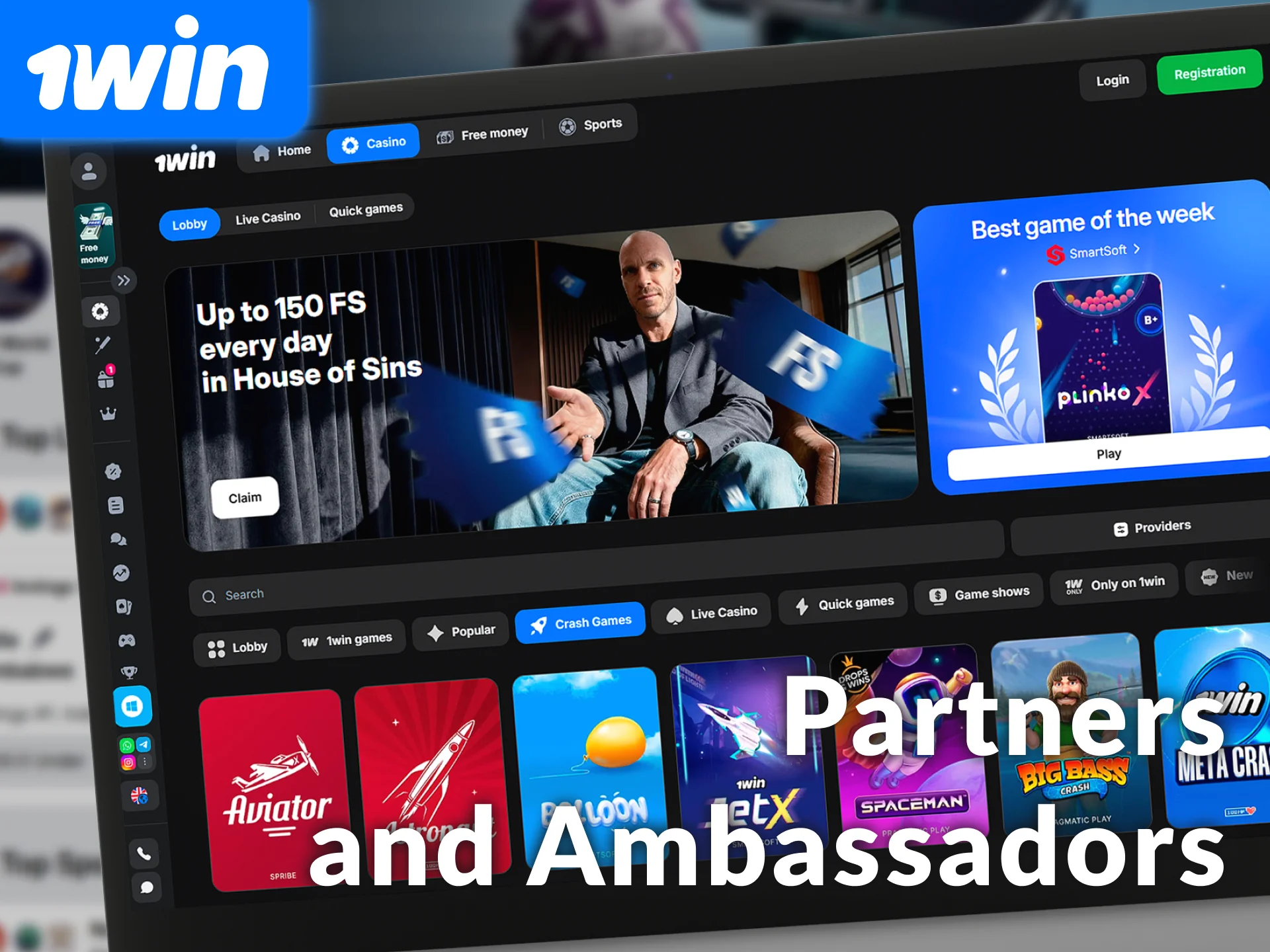 Check the official partners and ambassadors for users in India on the 1win site.