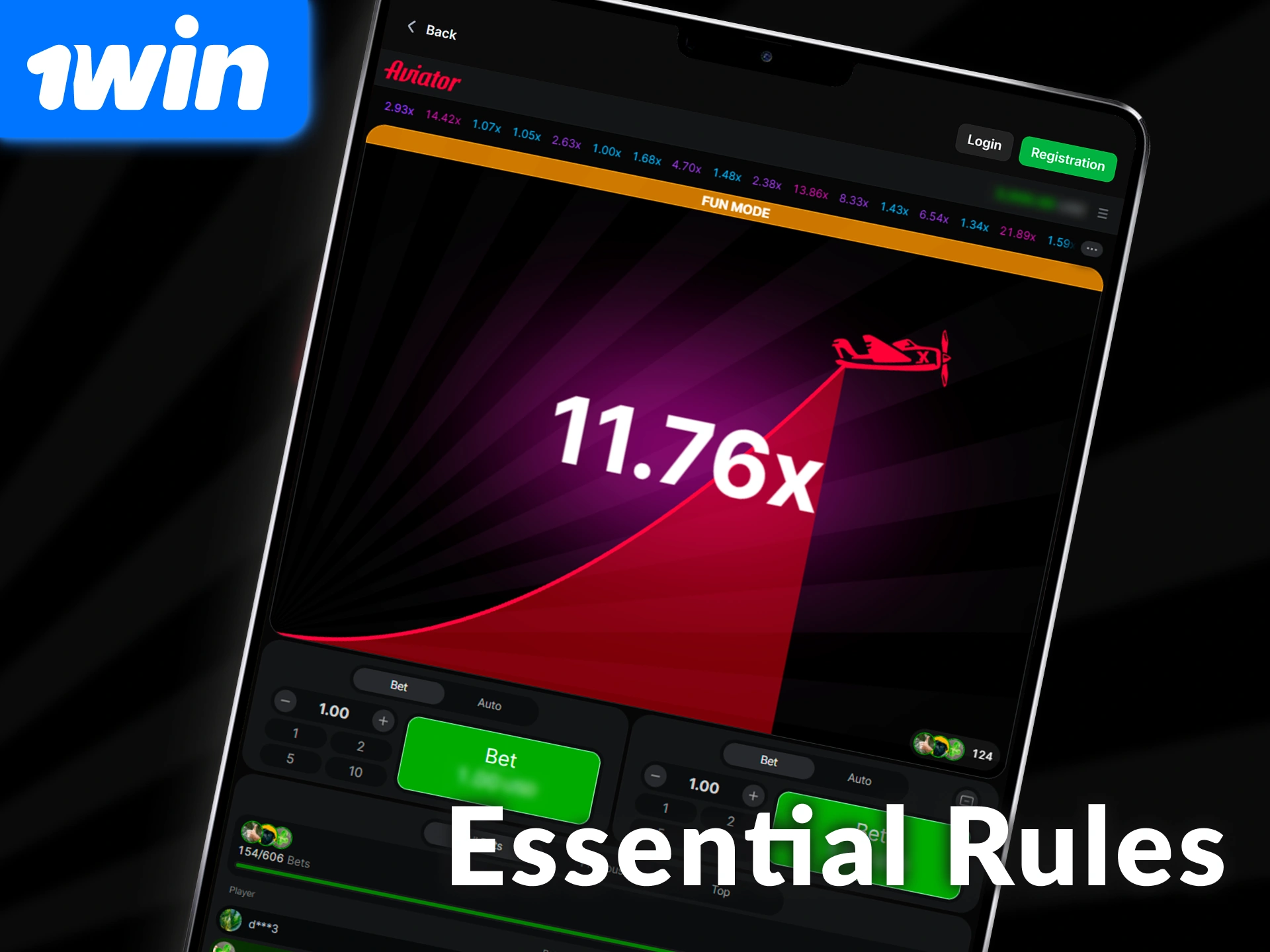 Review the essential Aviator rules to remember before placing your bet on 1win.