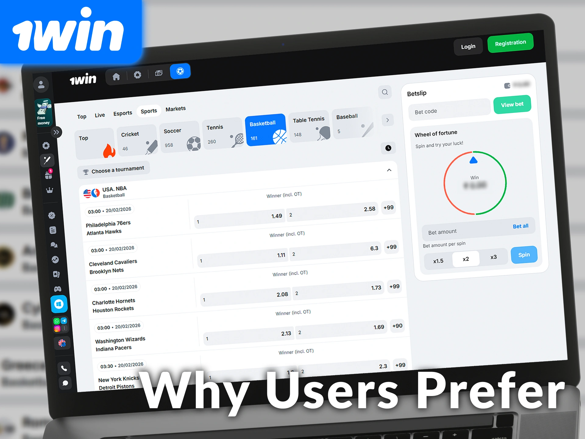 See why many users prefer 1win for basketball bets and live streaming.