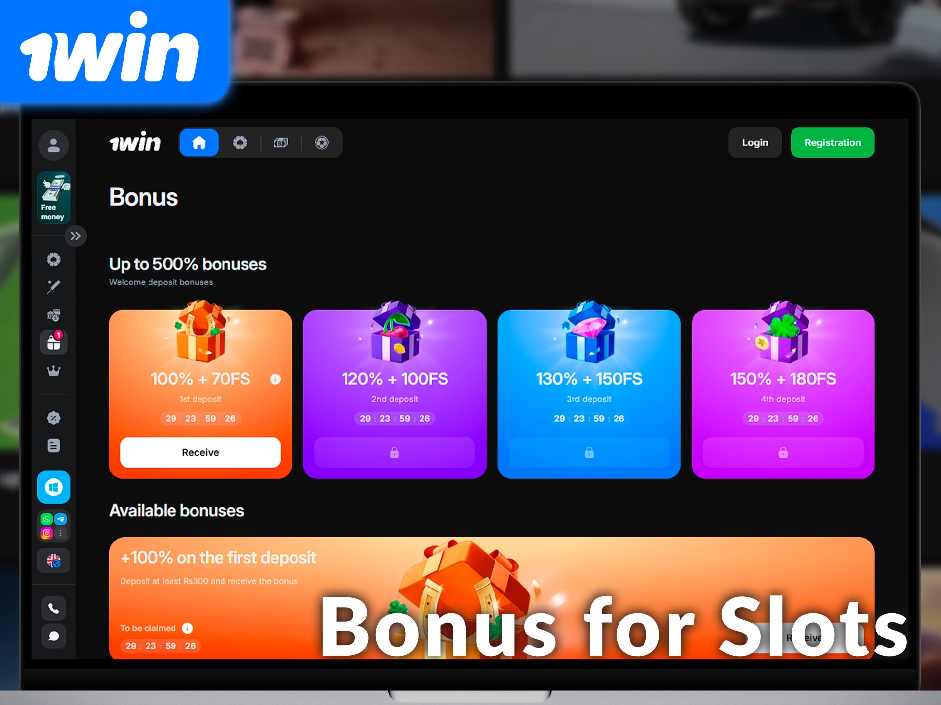 Get a massive 1win deposit bonus to play top slots like Aviator and Gates of Olympus in India.