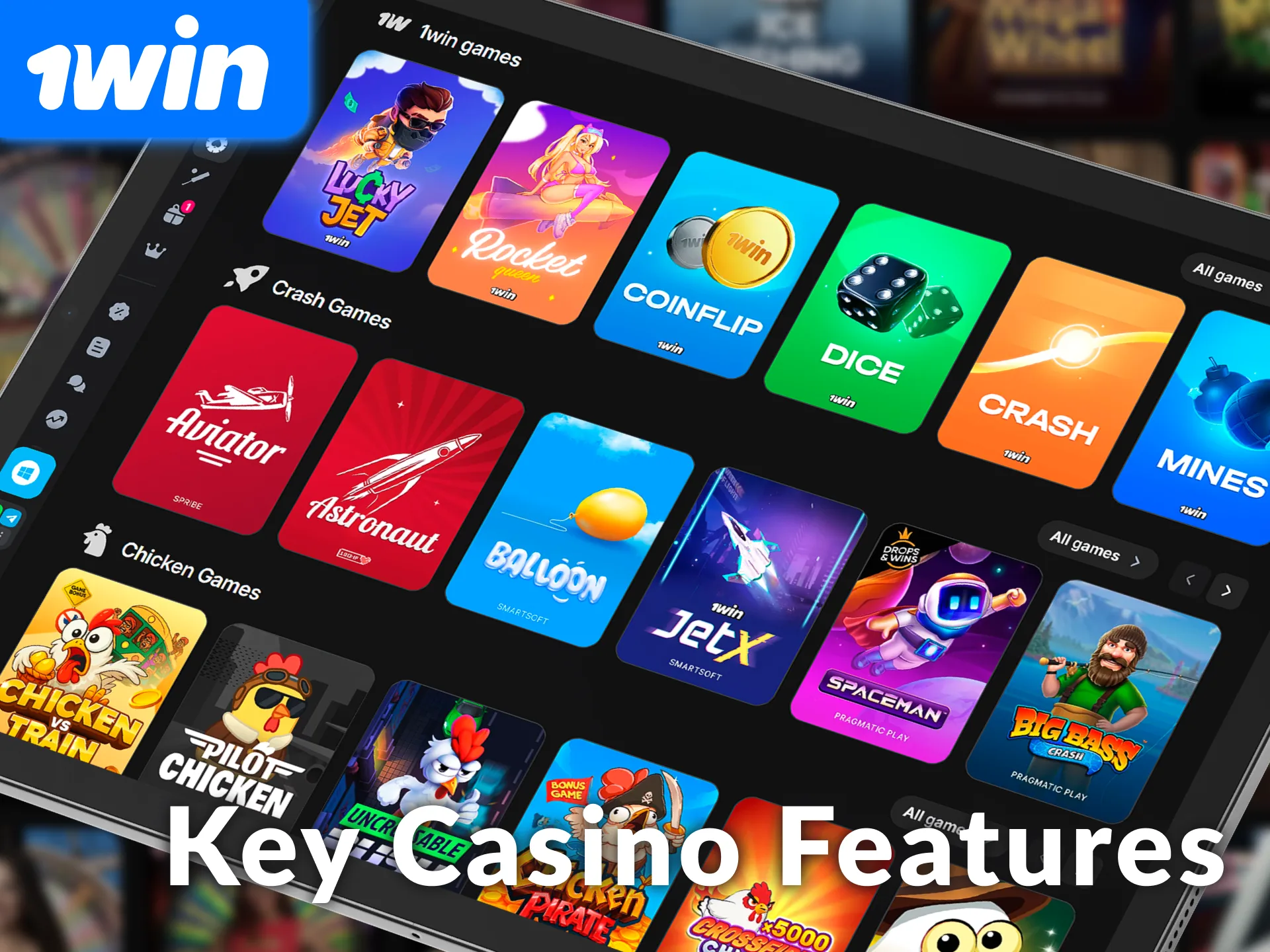 Discover key 1win casino features for India players today.