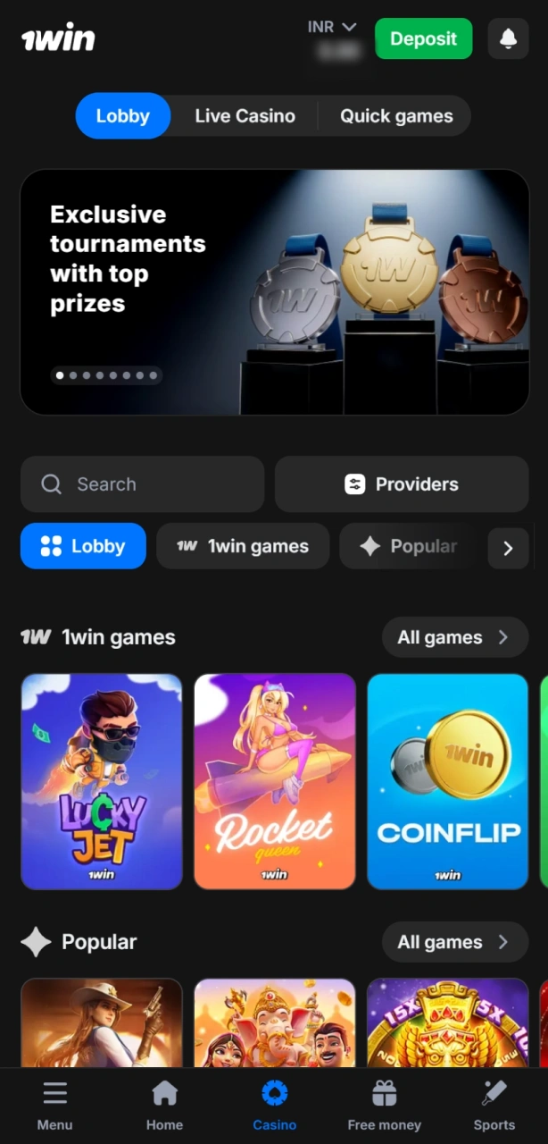 Choose a game and start responsible play on the 1win platform.