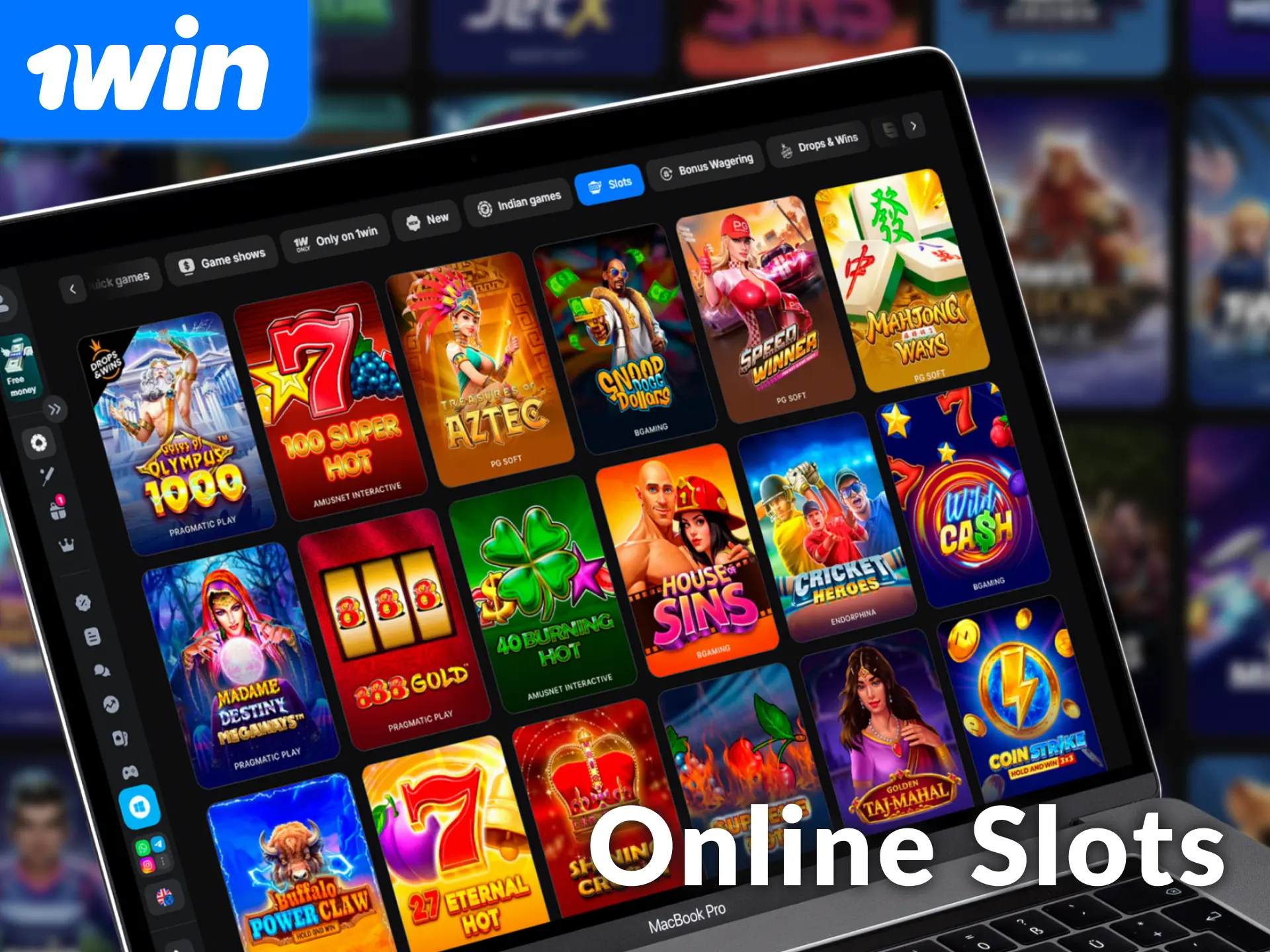 Spin the best online slots at 1win for massive jackpots.