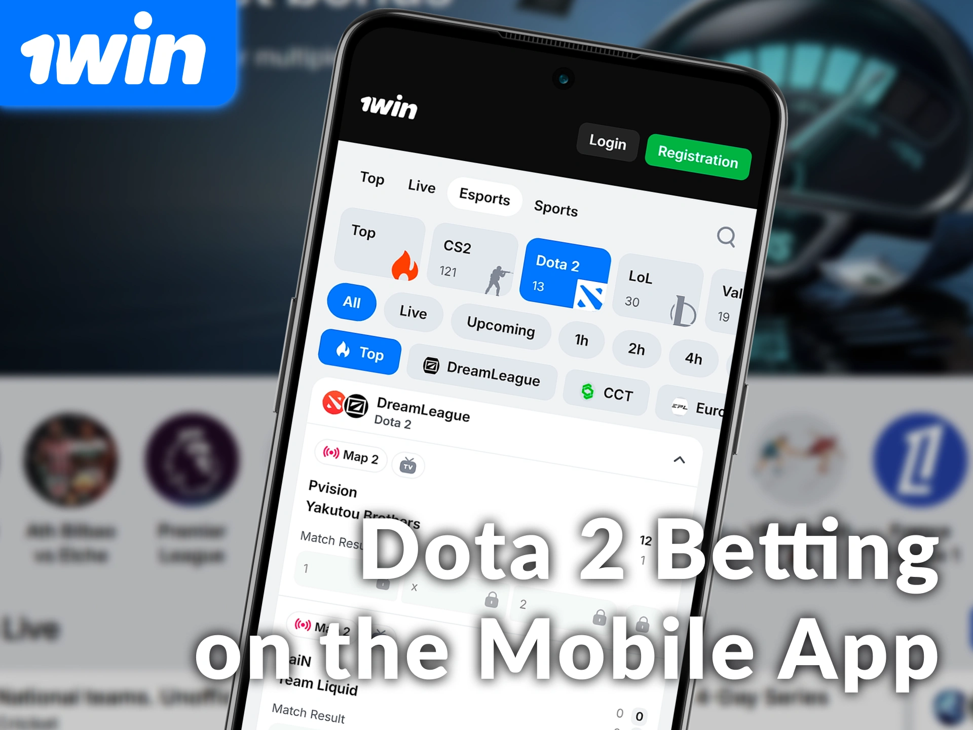 Enjoy Dota 2 betting on the 1win mobile app with ease.