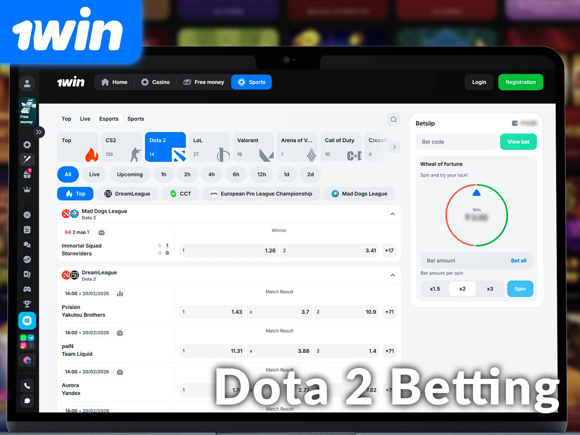 Try Dota 2 betting at 1win India for the best odds.