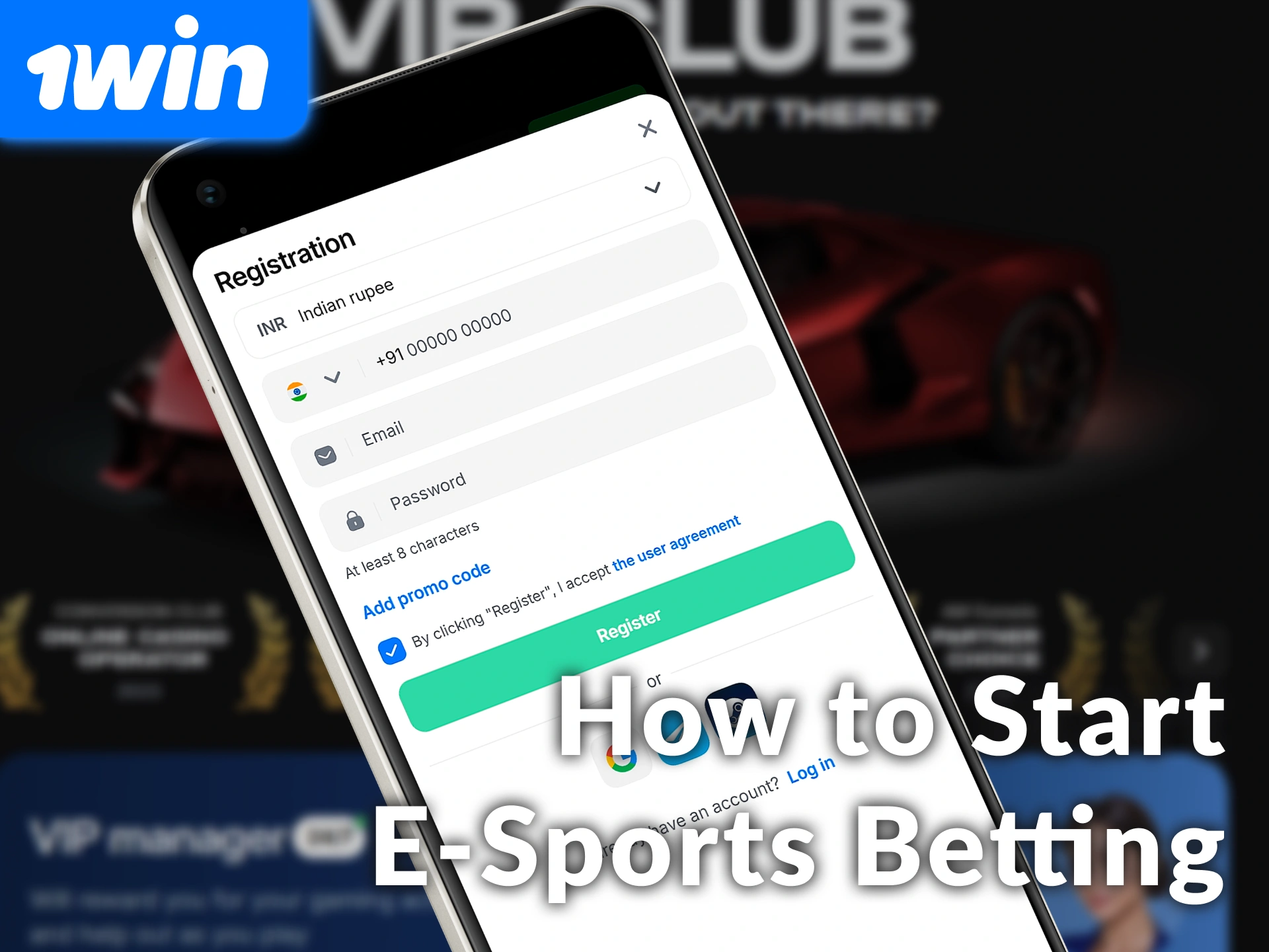 Follow our guide to start e-sports betting on 1win in India.