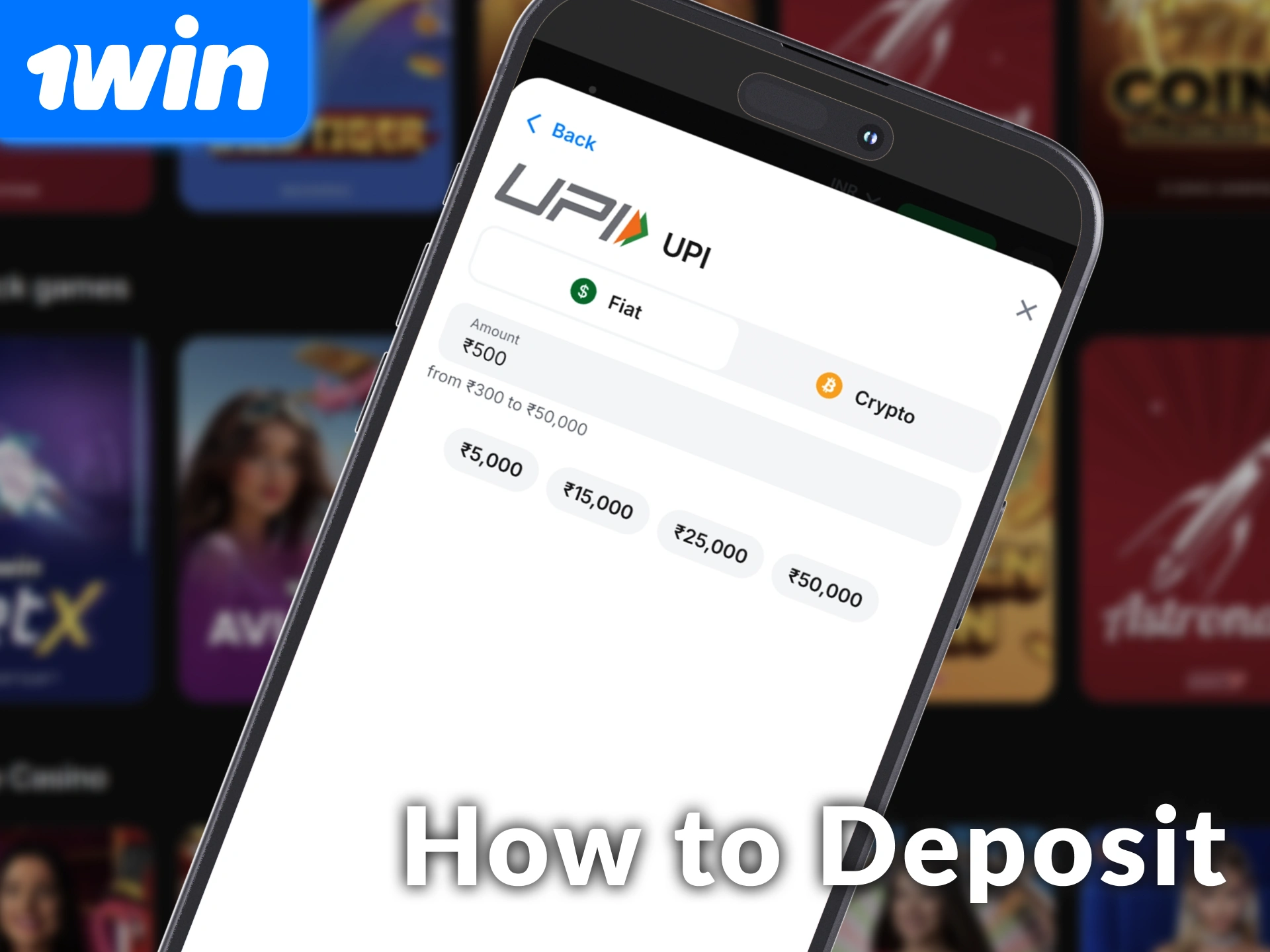 Follow the visual guide on How to Deposit Money in the 1win iOS App instantly.