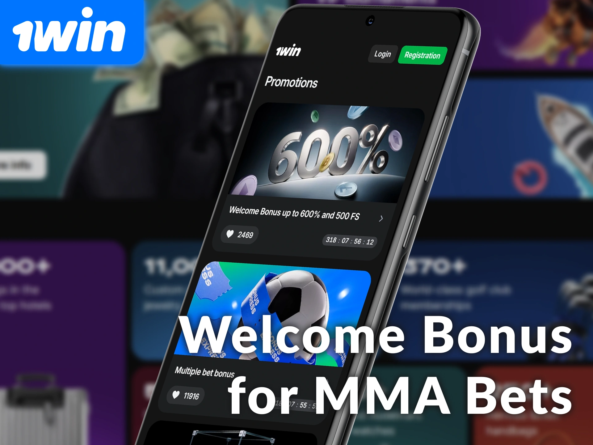 Claim your sports welcome bonus for MMA bets at 1win Official.