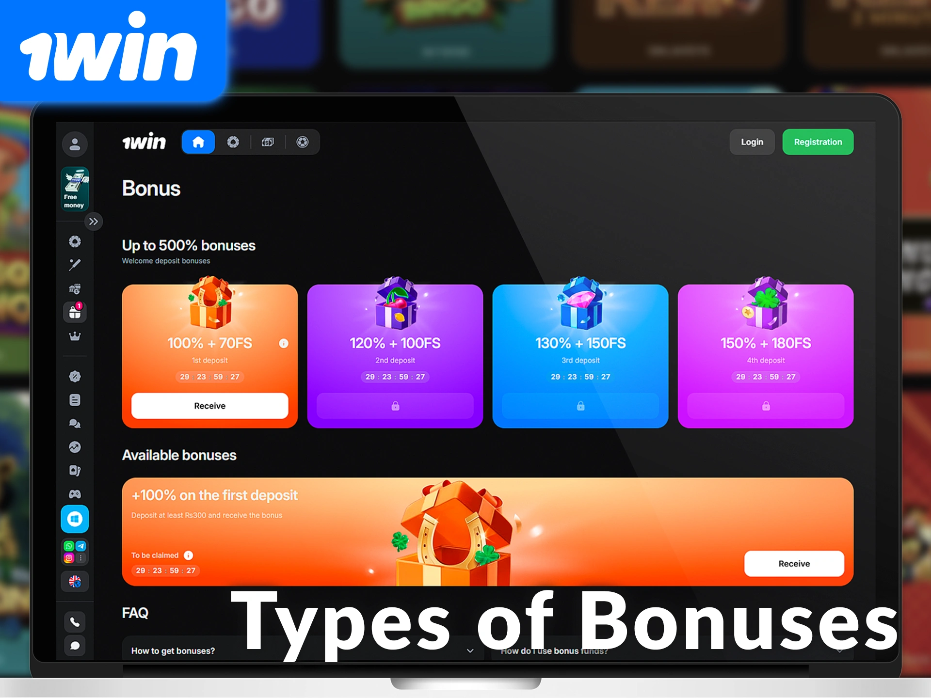 Explore other types of bonuses you may find on the 1win site.