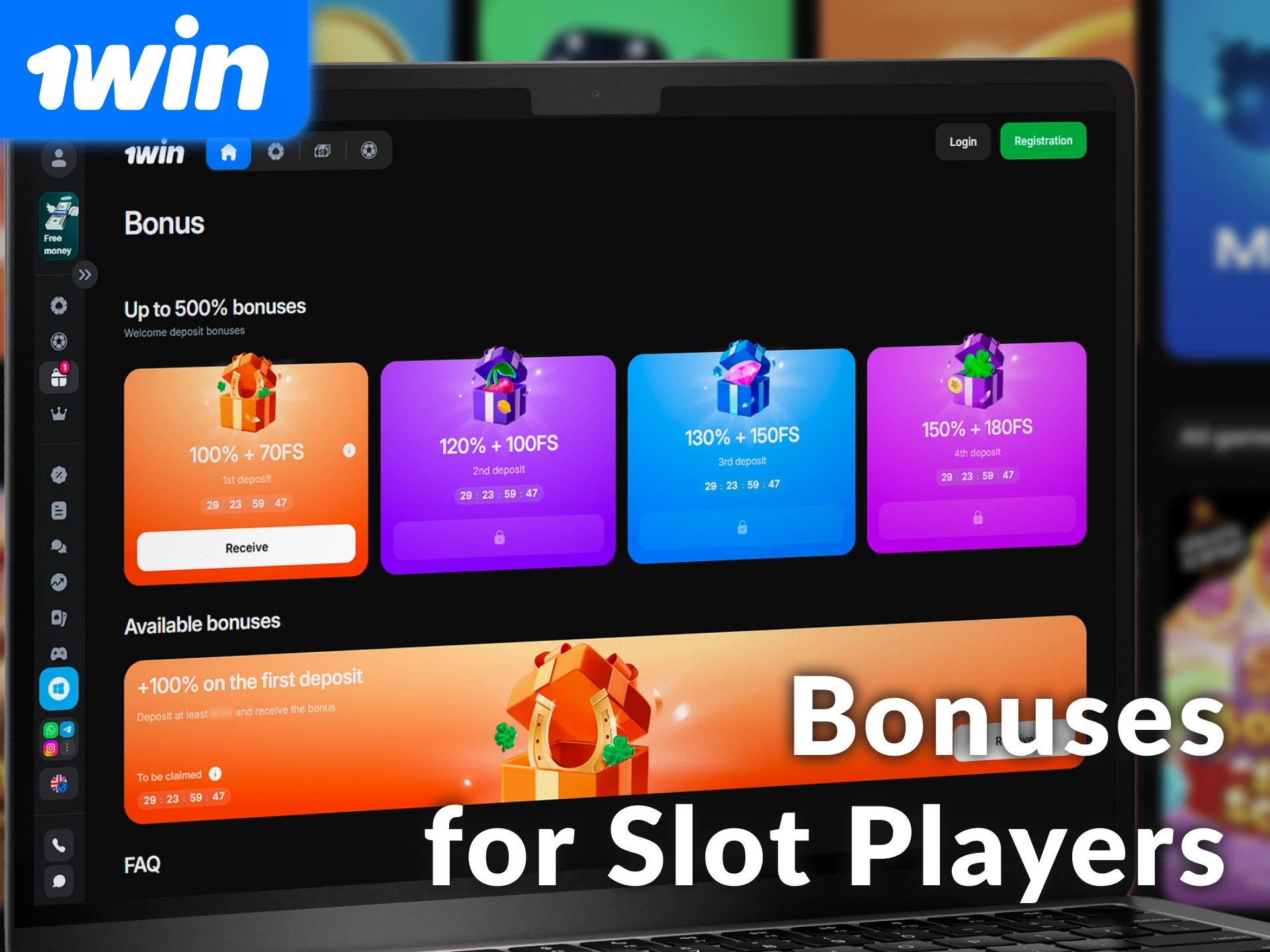 Claim exclusive bonuses for slot players on 1win India to boost your bankroll.