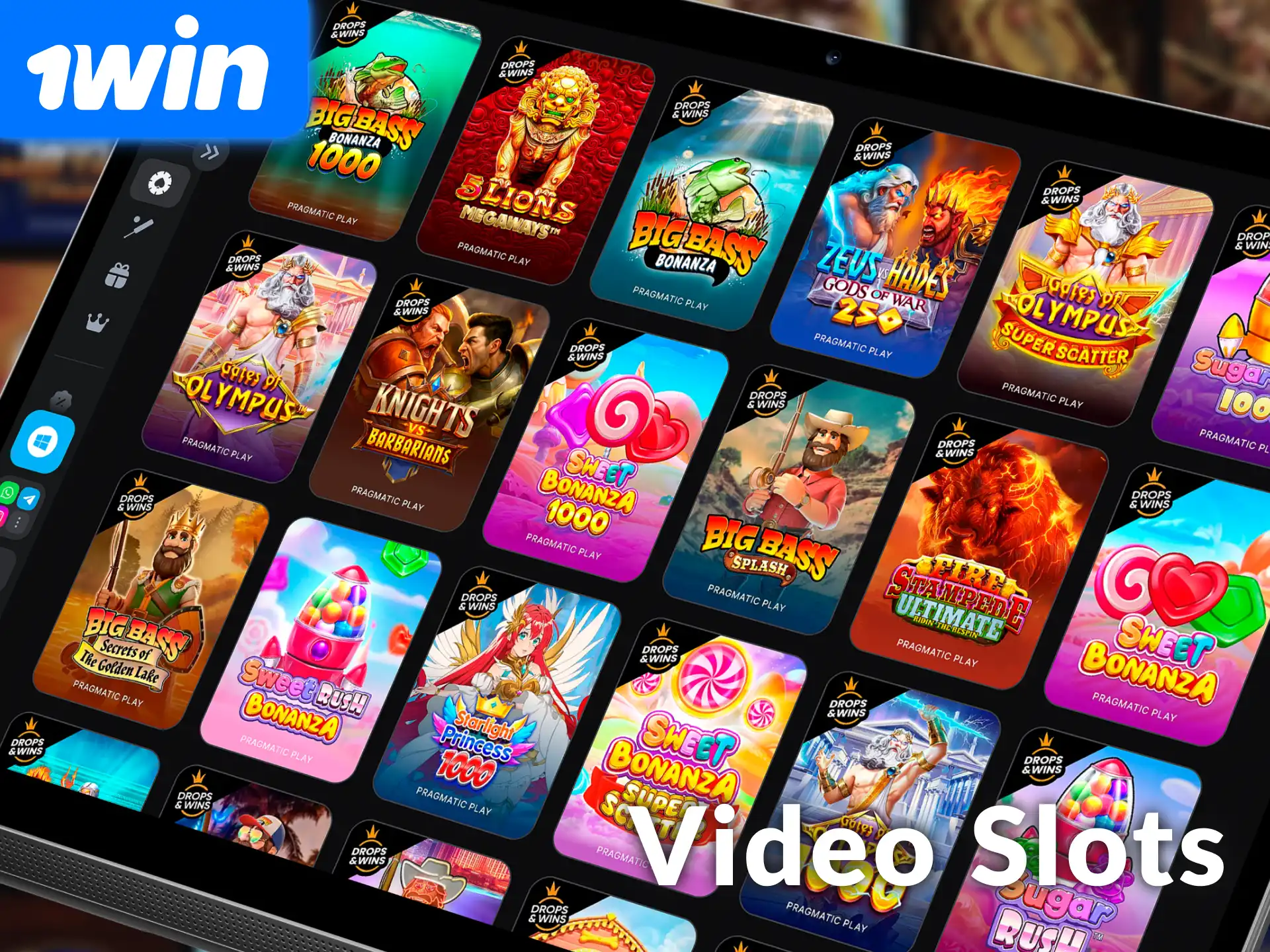 Enjoy high-definition video slots with immersive themes on 1win India.