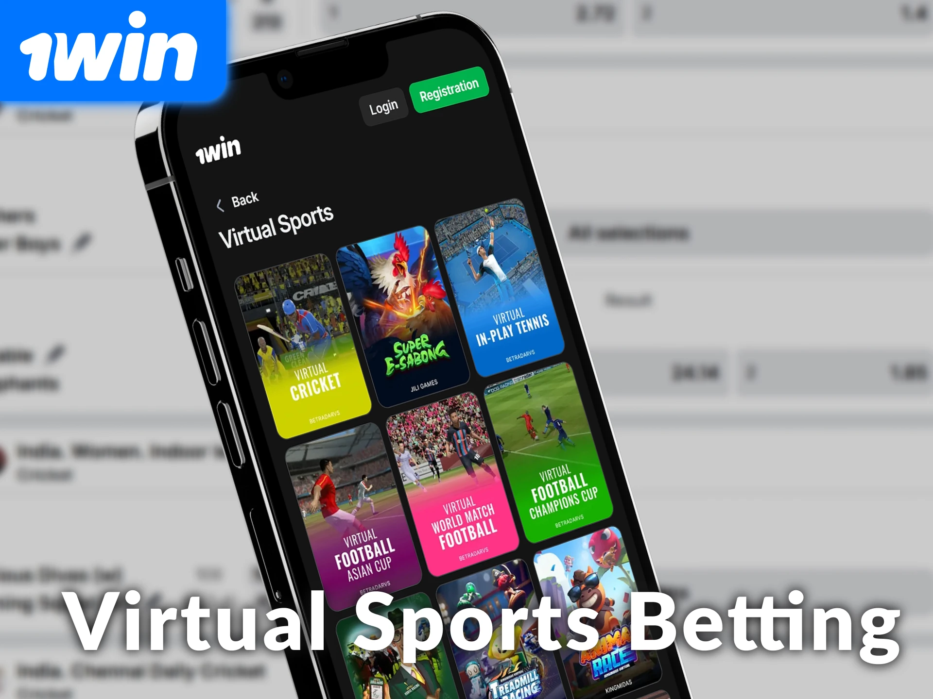 Start virtual sports betting on 1win India for fast-paced action.