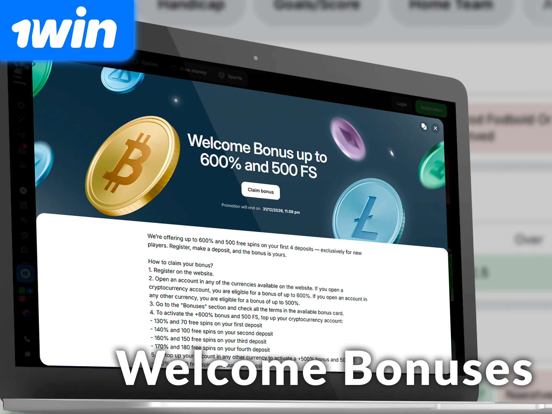 Claim welcome bonuses for India players on 1win to start betting.