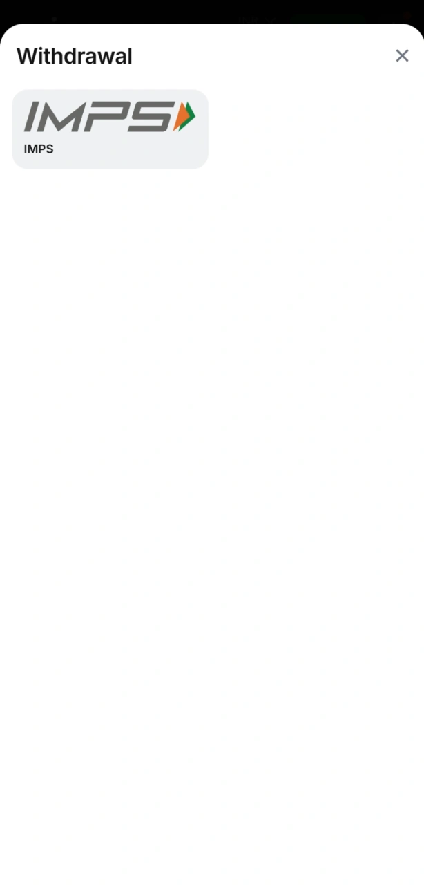 Choose a payment method for 1win withdrawals in India to proceed.