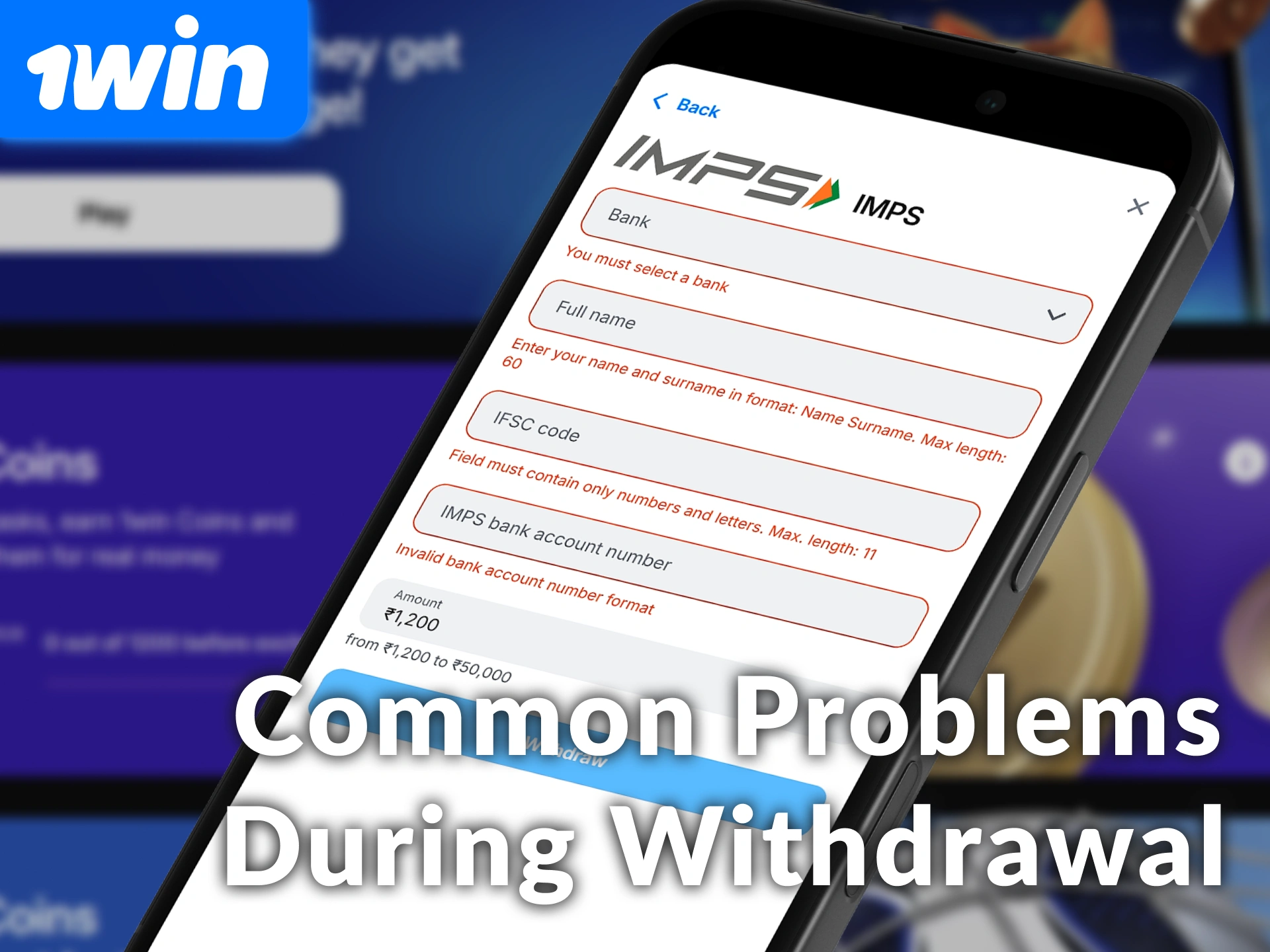 Solve common problems during withdrawal and how to fix them easily.